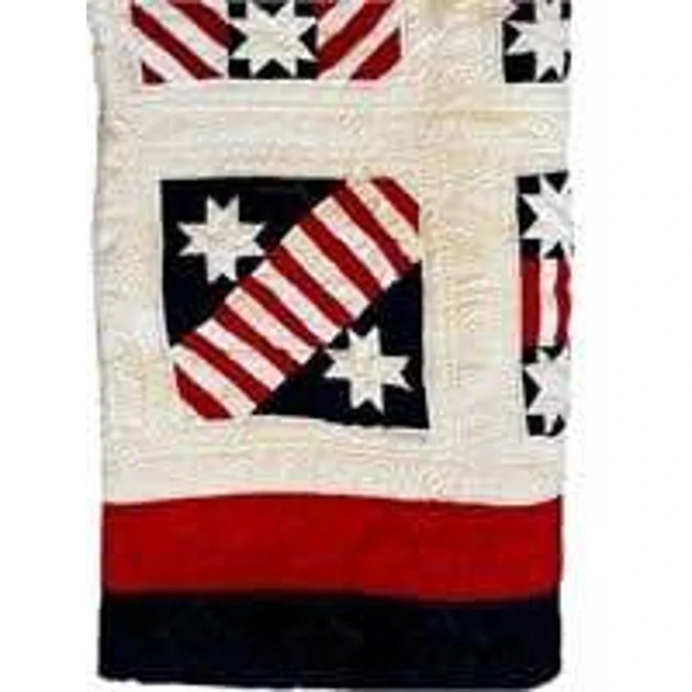 Patriotic Quilt  Red White & Blue